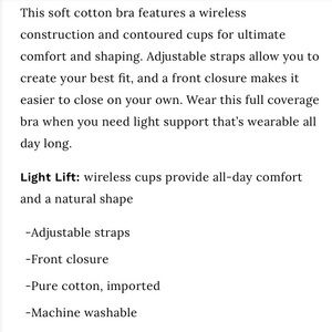 Comfort Choice Intimates & Sleepwear - Comfort Choice Wireless Front Closure Bra 48D Comfort Choice Intimates & Sleepwear - Comfort Choice Wireless Front Closure Bra 48D